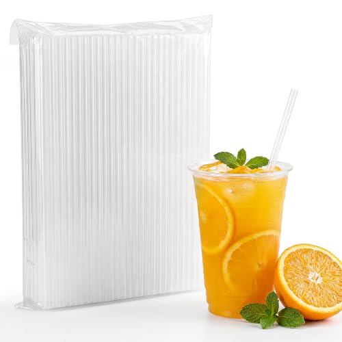 10.3" Disposable Plastic Drinking Straws (100 Count)