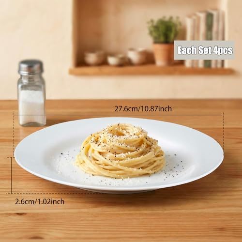 10.5" Round Dinner Plates Set of 4 (4 Count)