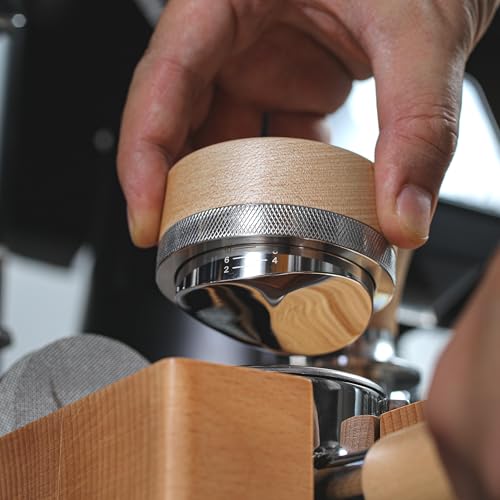 Espresso Distribution Tool 58mm Maple Coffee Distributor