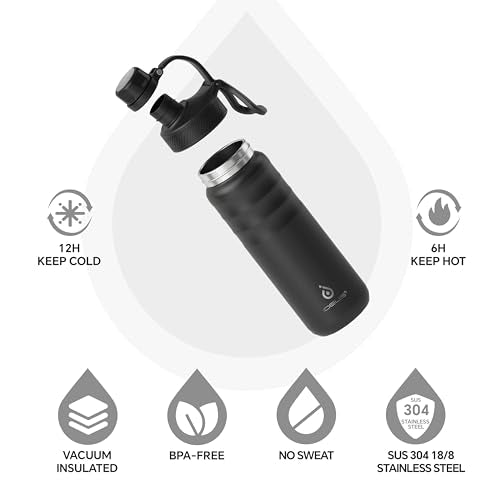 24oz Stainless Steel Insulated Bottle with 2 Leak
