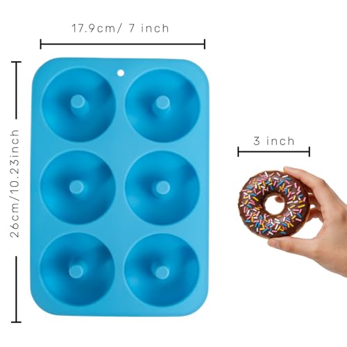 Non Stick Silicone Donut Pan Set of 2 (3.5 Count)