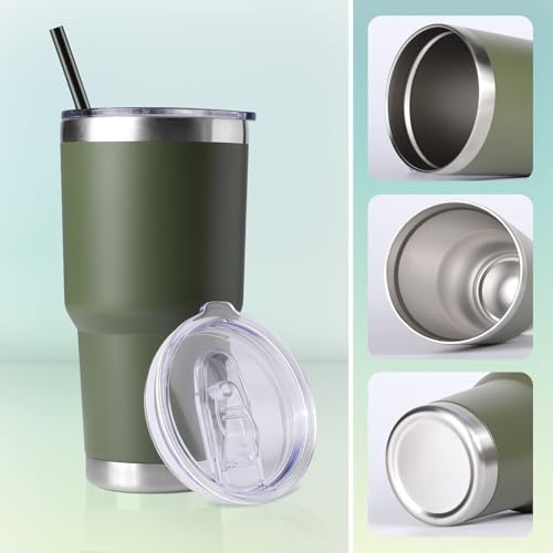 30oz Tumbler Bulk with Lid and Straw (8 Count)