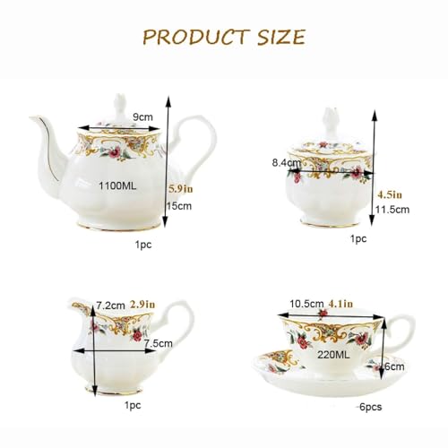 Porcelain Tea Set for Adults