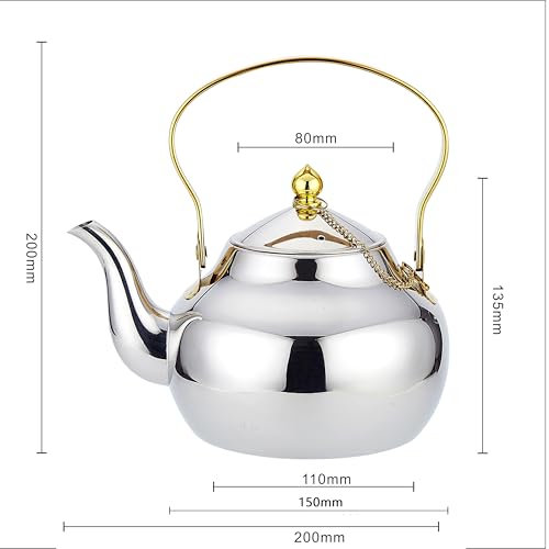 1.3 Quart Stainless Steel Teapot With Infuser