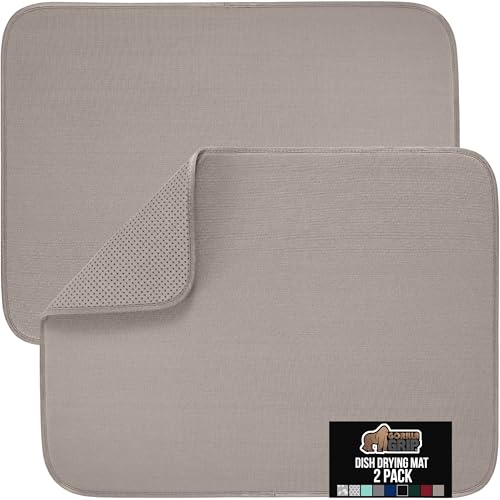 Ultra Absorbent Microfiber Dish Drying Mat (2 Count)