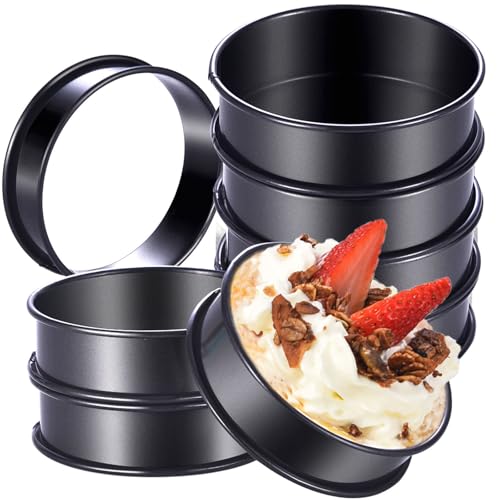 8Pack Crumpet Rings NONSTICK English Muffin Ring 4 Inch (8 Count)