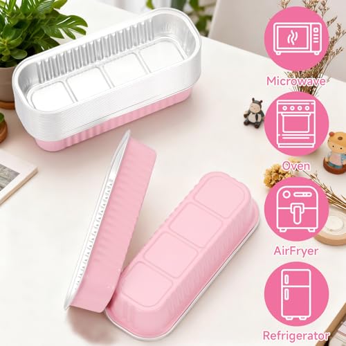 6.8oz Mini Loaf Pans with Lids (30 Count)