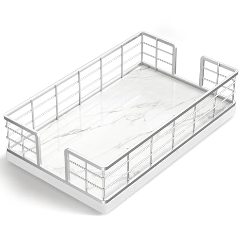 Marble Guest Towel Holder Tray for Bathroom