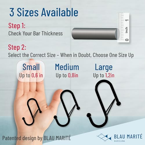 10 Pack Metal S Hooks for Hanging (10 Count)
