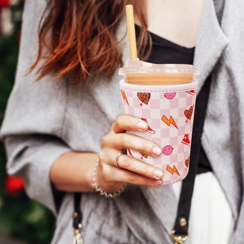 Reusable Insulated Neoprene Iced Coffee Cup Sleeve