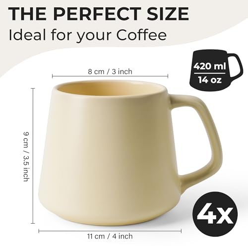 Coffee Mugs Set of 4
