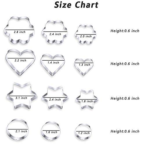 Cookie Cutters Set 12PCS