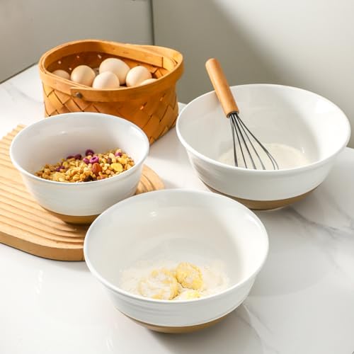 Mixing Bowls Large Ceramic Salad Bowls 2.1 (3 Count)