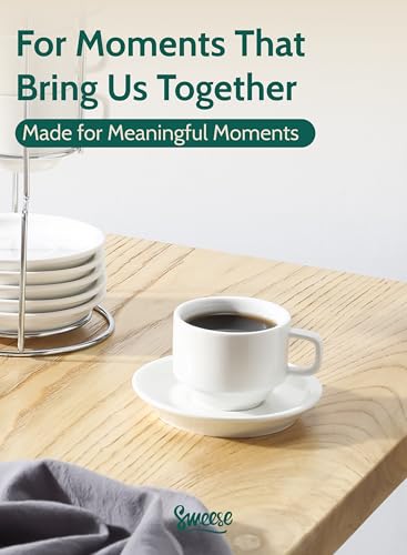 Porcelain Espresso Cups Set (4 Count)