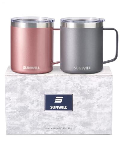 Travel Coffee Mug with Lid (2 Count)