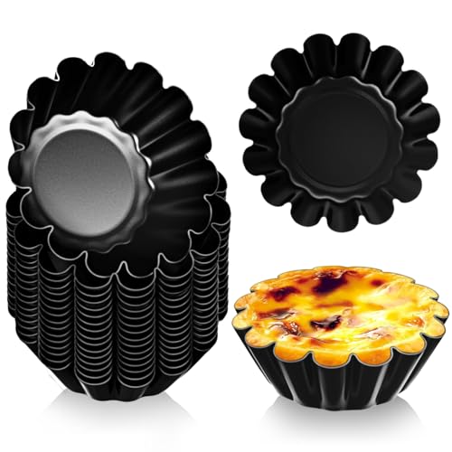 16 Pcs Egg Tart Molds 2.6 Inch Non (16 Count)