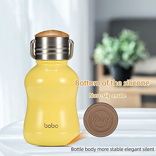 Mini Vacuum Insulated Water Bottle With Bamboo Lid