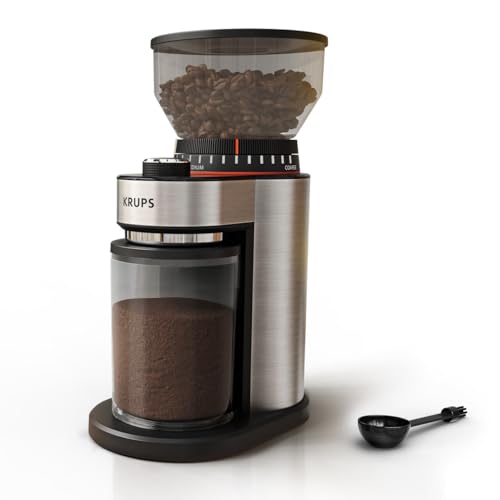 Flat Burr Coffee Grinder 18 Settings 2