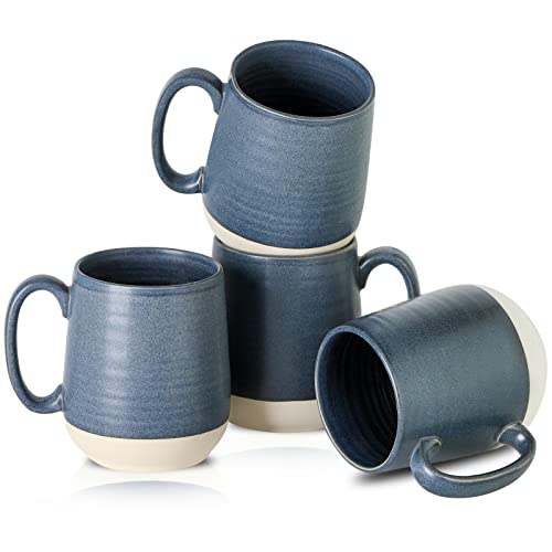 Ceramic Large Coffee Mugs Set of 4 (4 Count)