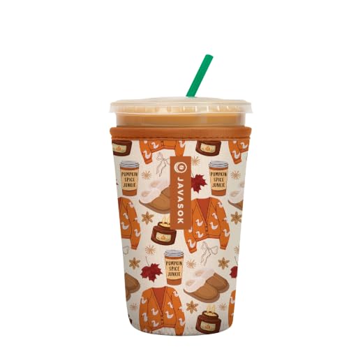 JavaSok Iced Coffee & Cold Soda Insulated Neoprene Cup Sleeve
