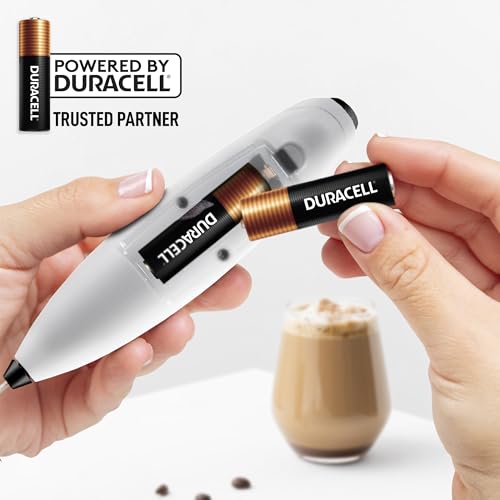 Powerful Milk Frother Wand With Duracell Batteries
