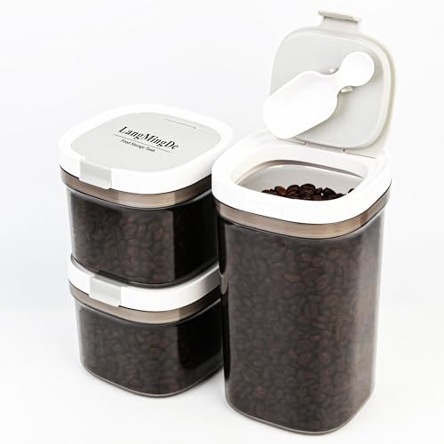3 Piece Airtight Kitchen Storage Canisters Set (3 Count)