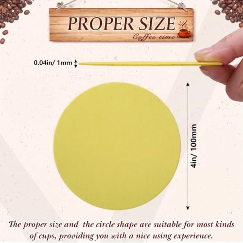 200 Pcs Round Cardboard Coasters Bulk (200 Count)