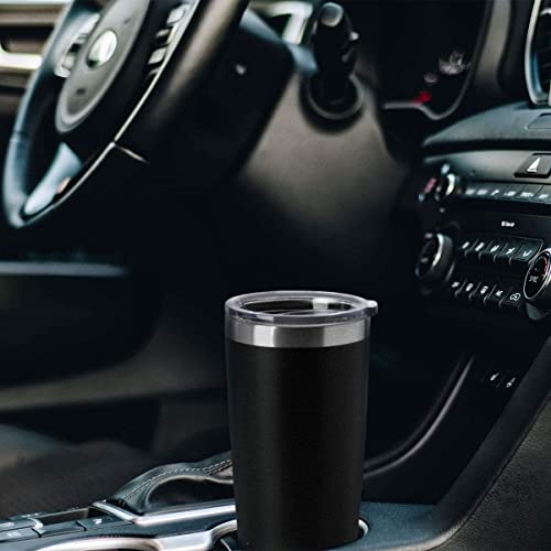 20oz Tumblers Stainless Steel Mugs with Lid Double Wall Vacuum Insulated Coffee Cups for Cold & Hot Drinks (12 Count)