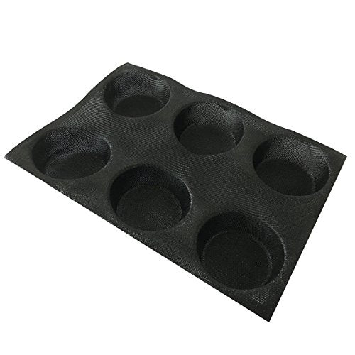 Silicone Bun Bread Form Round Shape Bread Tray Perforated Bakery Molds