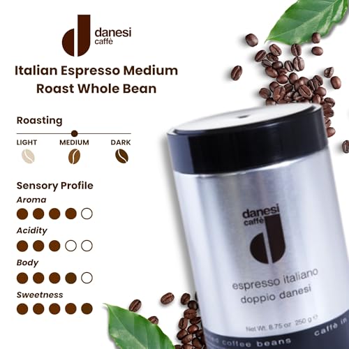 Danesi Caffe Doppio Whole Bean Coffee (8.75 Ounce)