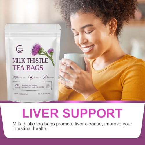 Organic Milk Thistle Tea Bags (30 Count)