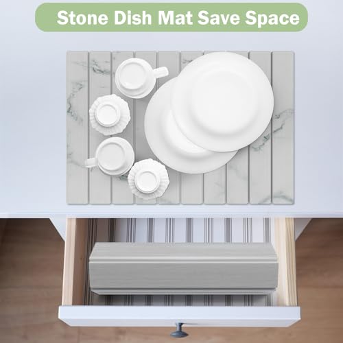 Stone Dish Drying Mat for Kitchen Counter