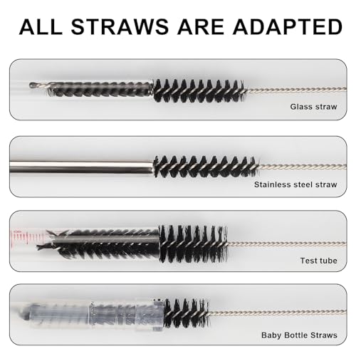 12 Pcs Straw Cleaner Brushes Set (12 Count)