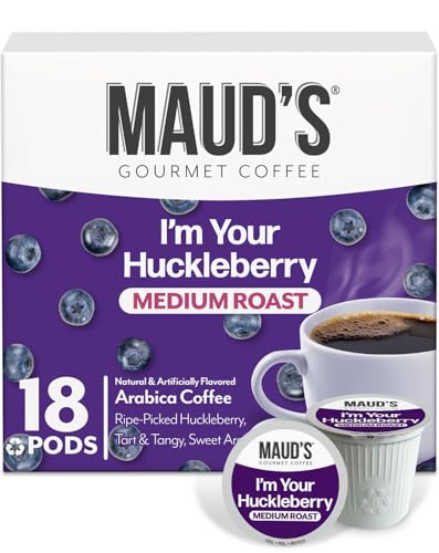 Huckleberry Flavored Medium Roast Coffee Pods (18 Count)