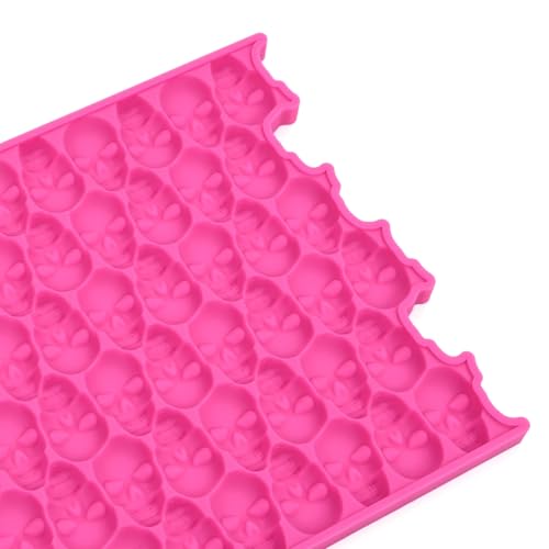 Silicone Mold 3D Hollow Out Lace Molds 3D Skull Cake Lace Mat Halloween Silicone Mould Fondant Mold Chocolate Stencil Cake Decorating Border Bakeware