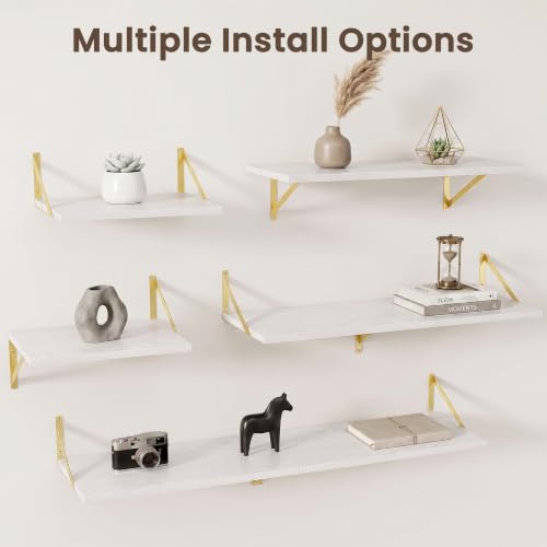 Wall Mounted Floating Shelves Set of 3