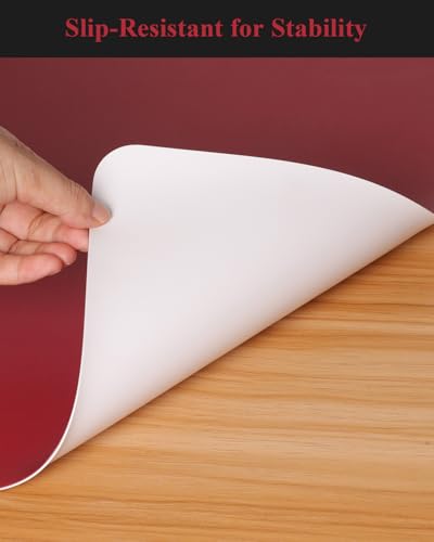 Wine Red Plastic Table Cover Protector