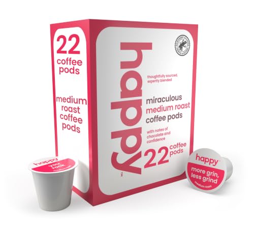 Happy Coffee Medium Roast Coffee Pods (22 Count)