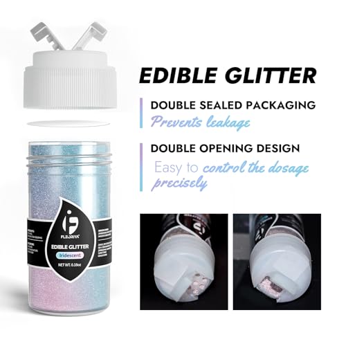 6 Colors Edible Glitter for Drinks