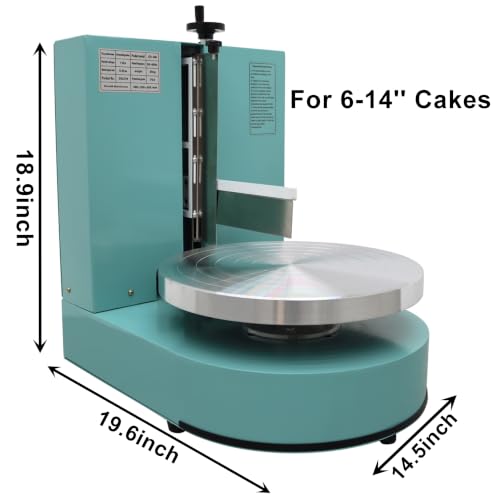 6 14" Cake Frosting Machine Smoothing Tool Stainless Steel 110V