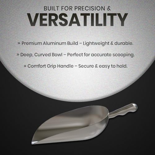 5 Oz Aluminum Scoop Coffee Bean Flour Sugar Ice Pet Food Scooper