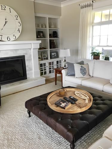 Round Ottoman Table Tray Round