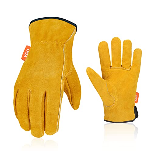 Unlined Full Leather Work Gloves