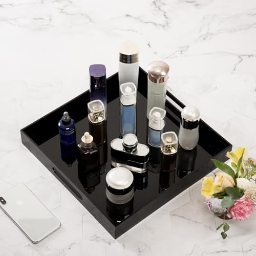 Glossy Black Acrylic Serving Tray