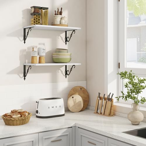 12 Inch Deep Floating Shelves for Wall (2 Count)