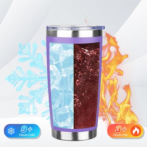 DIW 20oz Insulated Tumbler Bulk Travel Coffee Mug with Lid (4 Count)
