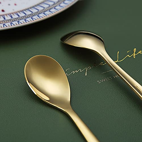 Gold Demitasse Espresso Spoons (6 Count)