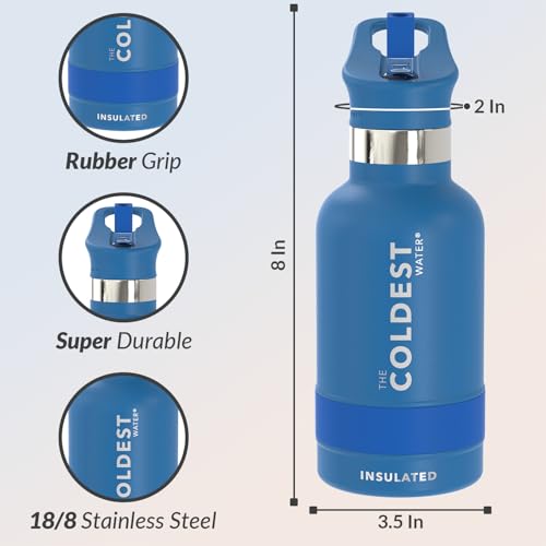 Coldest Insulated Water Bottle with Straw Lid