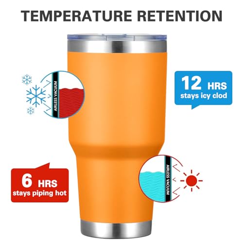 30oz Insulated Tumbler With Lids and Straws (8 Count)