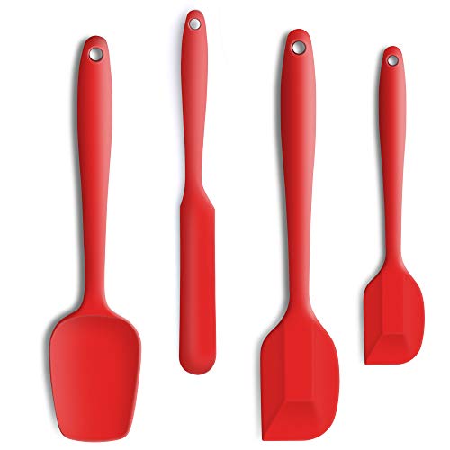 4 Piece Silicone Spatula Set with Stainless Steel Core (4 Count)